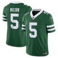 New York Jets Garrett Wilson Nike Legacy Green Team Vapor FUSE Stitched Limited Jersey