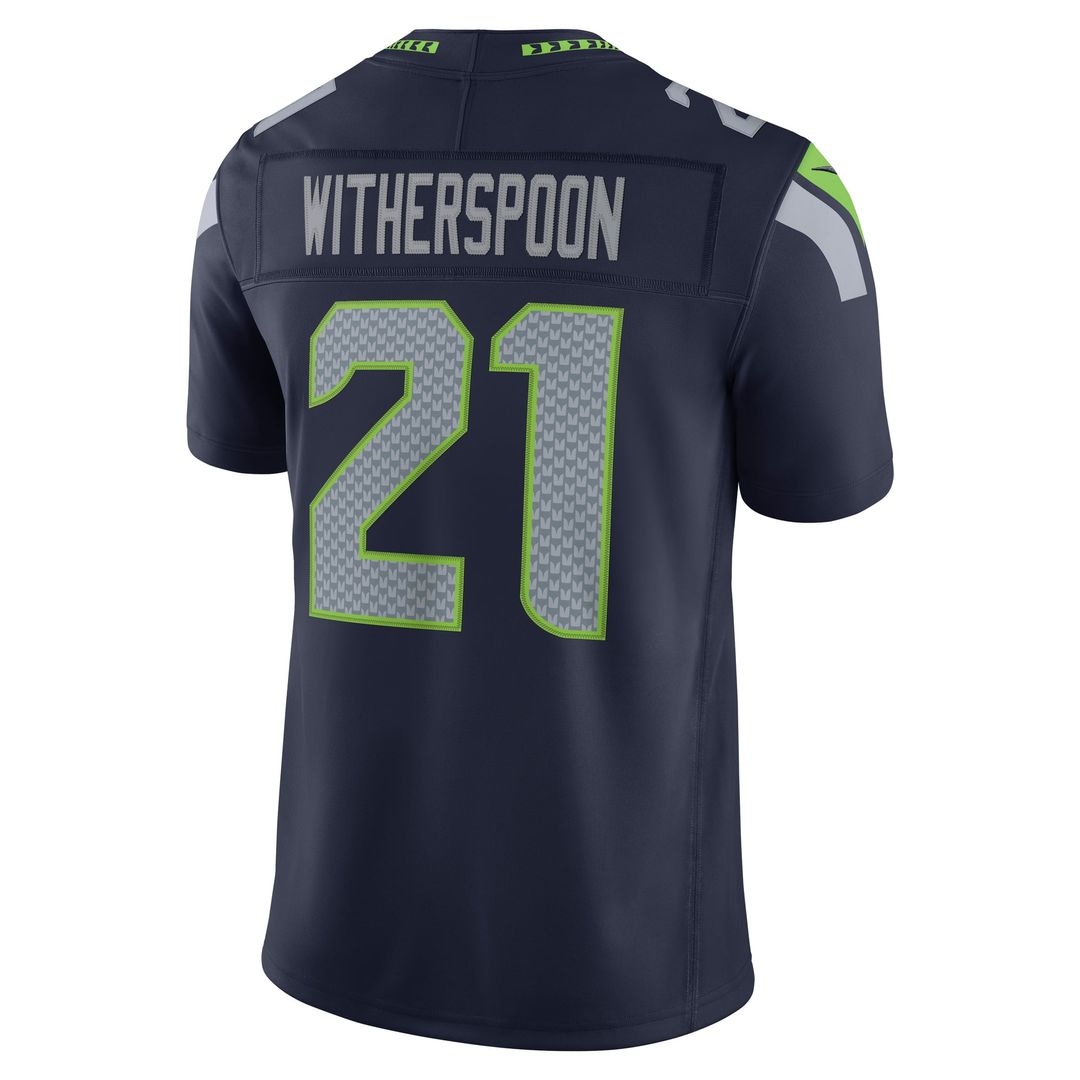 Seattle Seahawks Devon Witherspoon Nike College Navy Team Vapor FUSE Stitched Limited Jersey