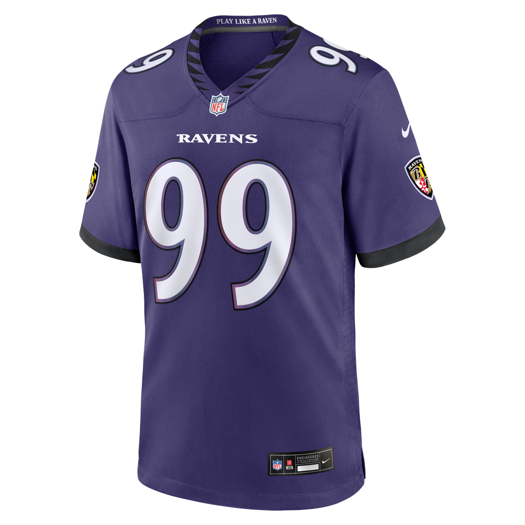 Baltimore Ravens Rayshaun Benny Nike Purple Game Jersey