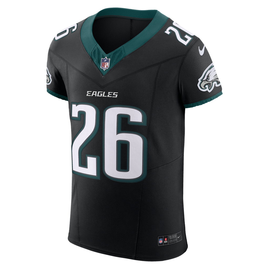 Philadelphia Eagles Saquon Barkley Nike Black Alternate Vapor FUSE Elite Jersey