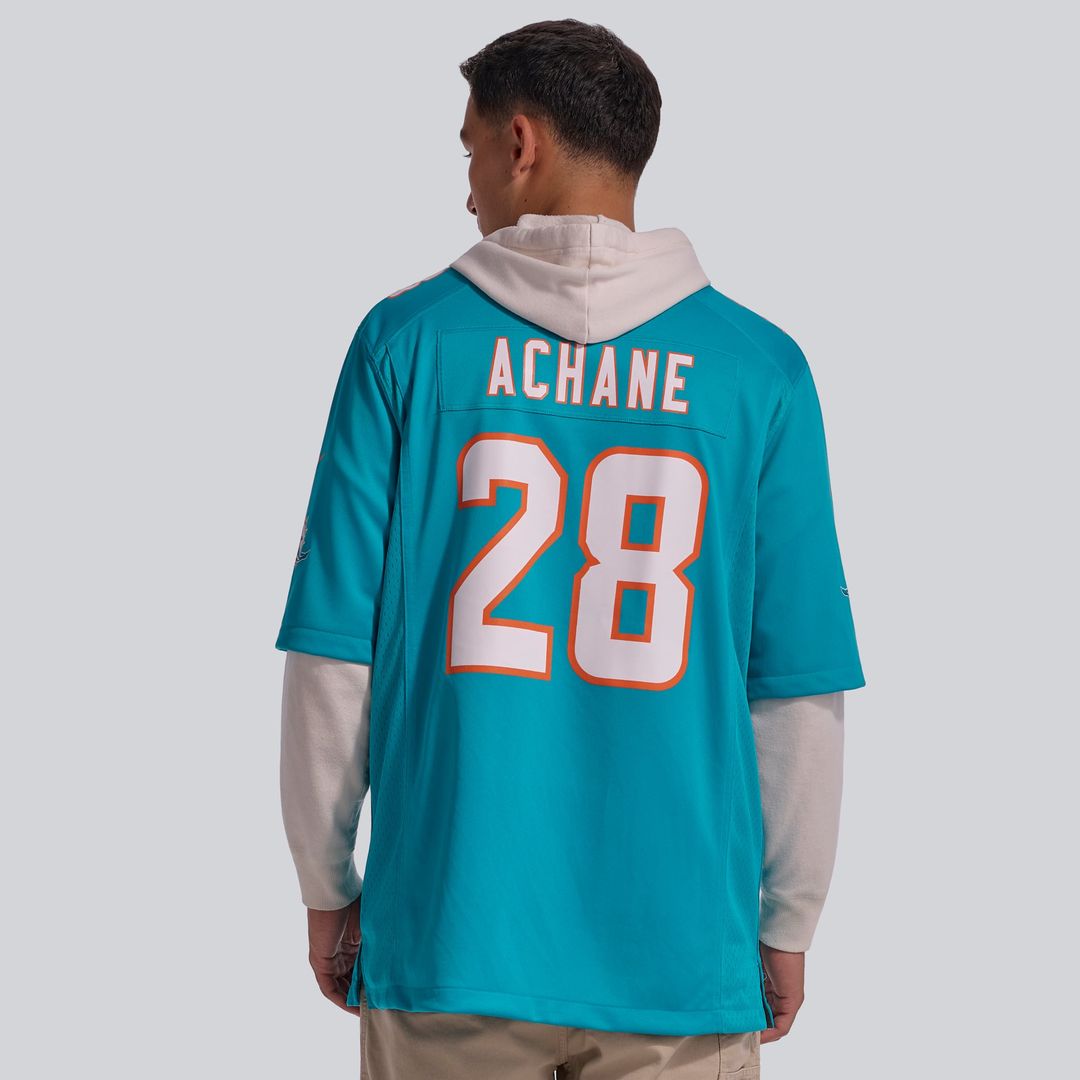 Miami Dolphins De'Von Achane Nike Aqua Game Jersey