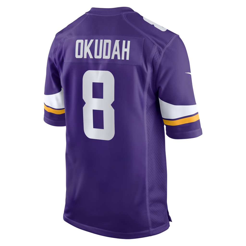 Minnesota Vikings Jeff Okudah Nike Purple Game Jersey
