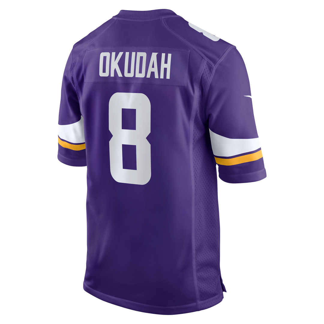 Minnesota Vikings Jeff Okudah Nike Purple Game Jersey