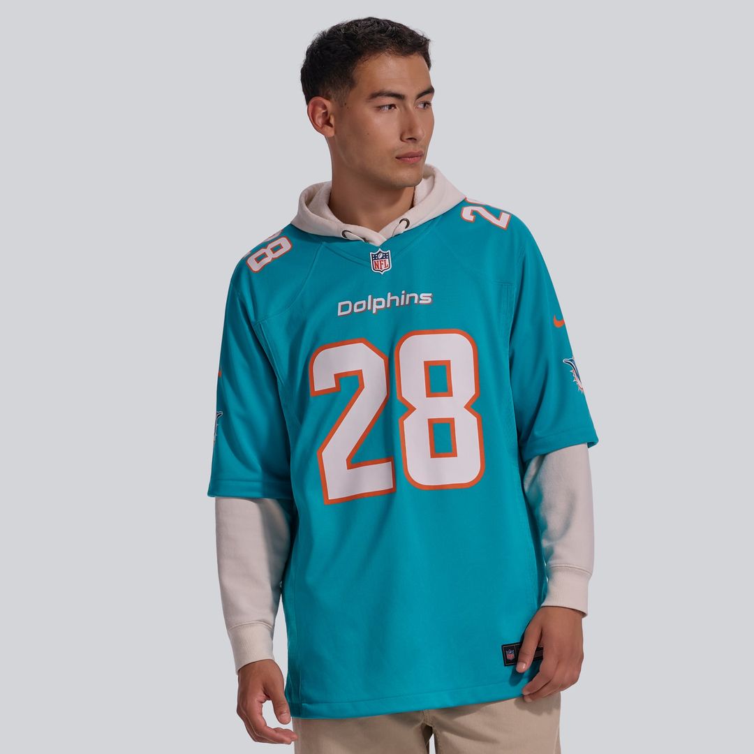 Miami Dolphins De'Von Achane Nike Aqua Game Jersey