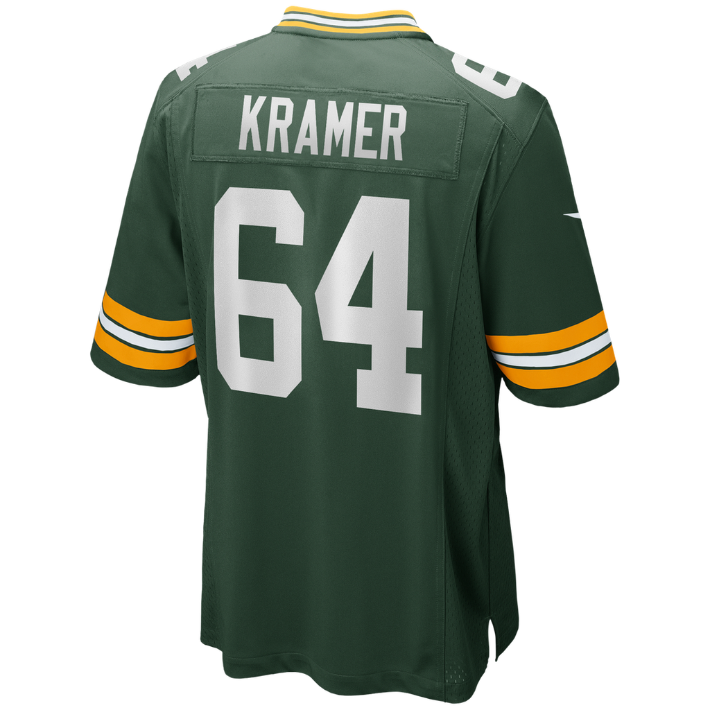 Green Bay Packers Jerry Kramer Nike Green Retired Player Game Jersey
