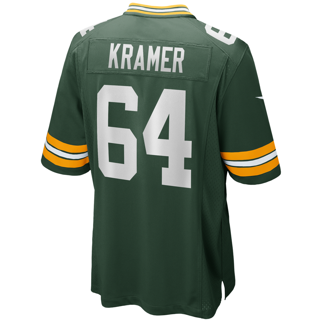 Green Bay Packers Jerry Kramer Nike Green Retired Player Game Jersey