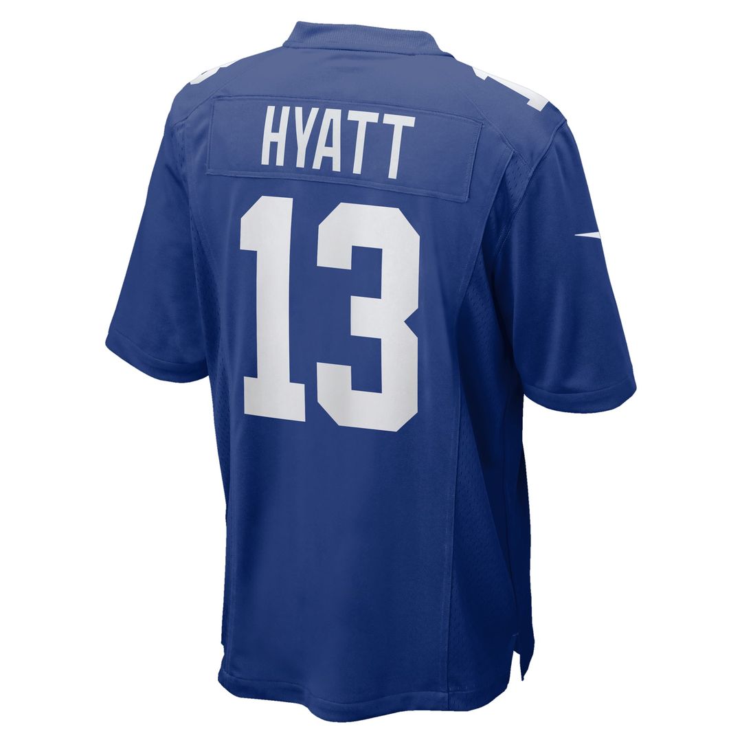 New York Giants Jalin Hyatt Nike Royal Game Jersey