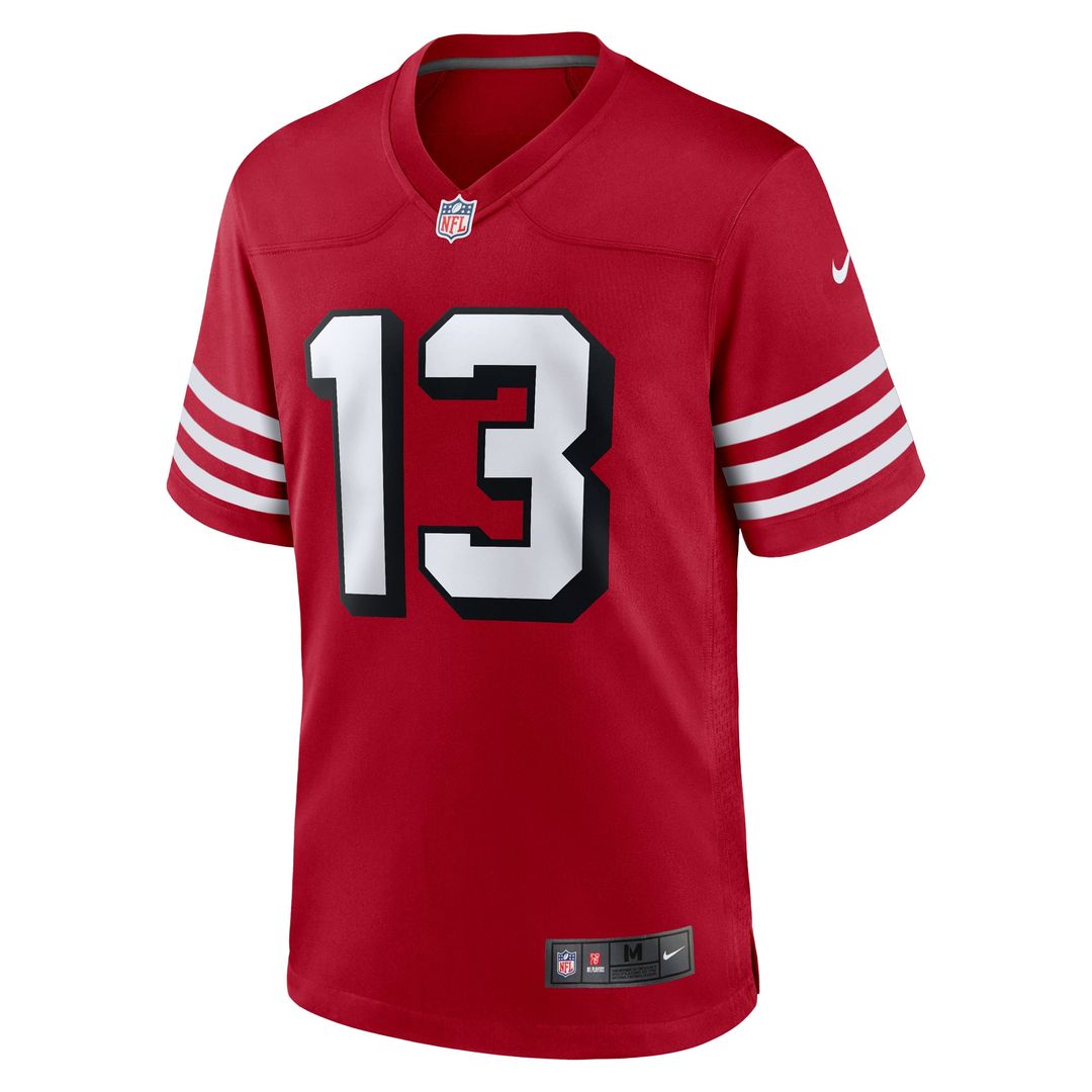 Men San Francisco 49ers Brock Purdy Nike Scarlet Alternate Game Jersey