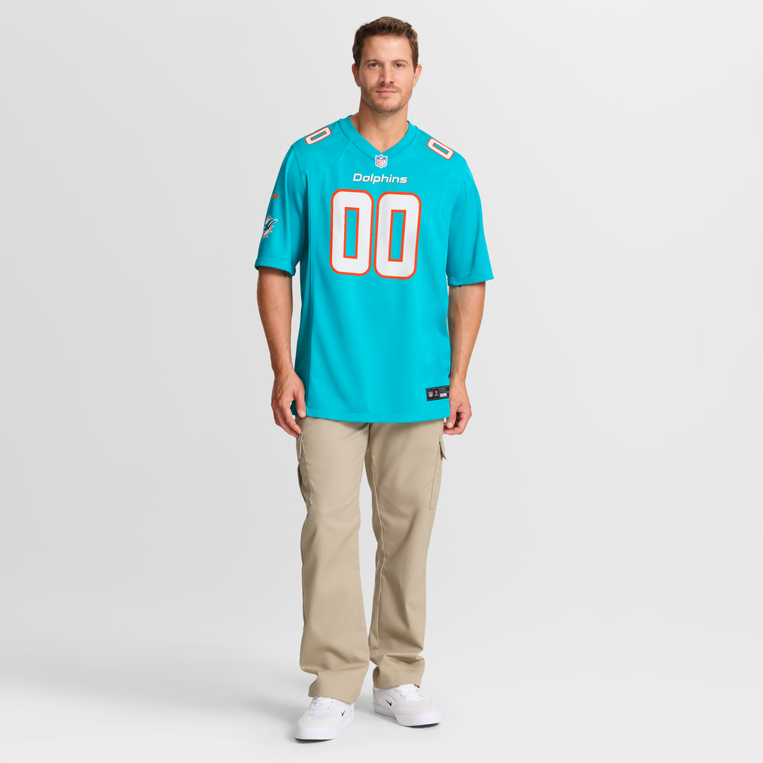 Miami Dolphins Nike Aqua Custom Jersey