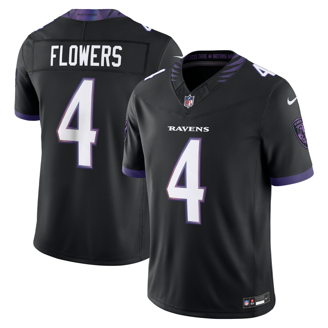 Baltimore Ravens Zay Flowers Nike Purple Team Vapor FUSE Stitched Limited Jersey