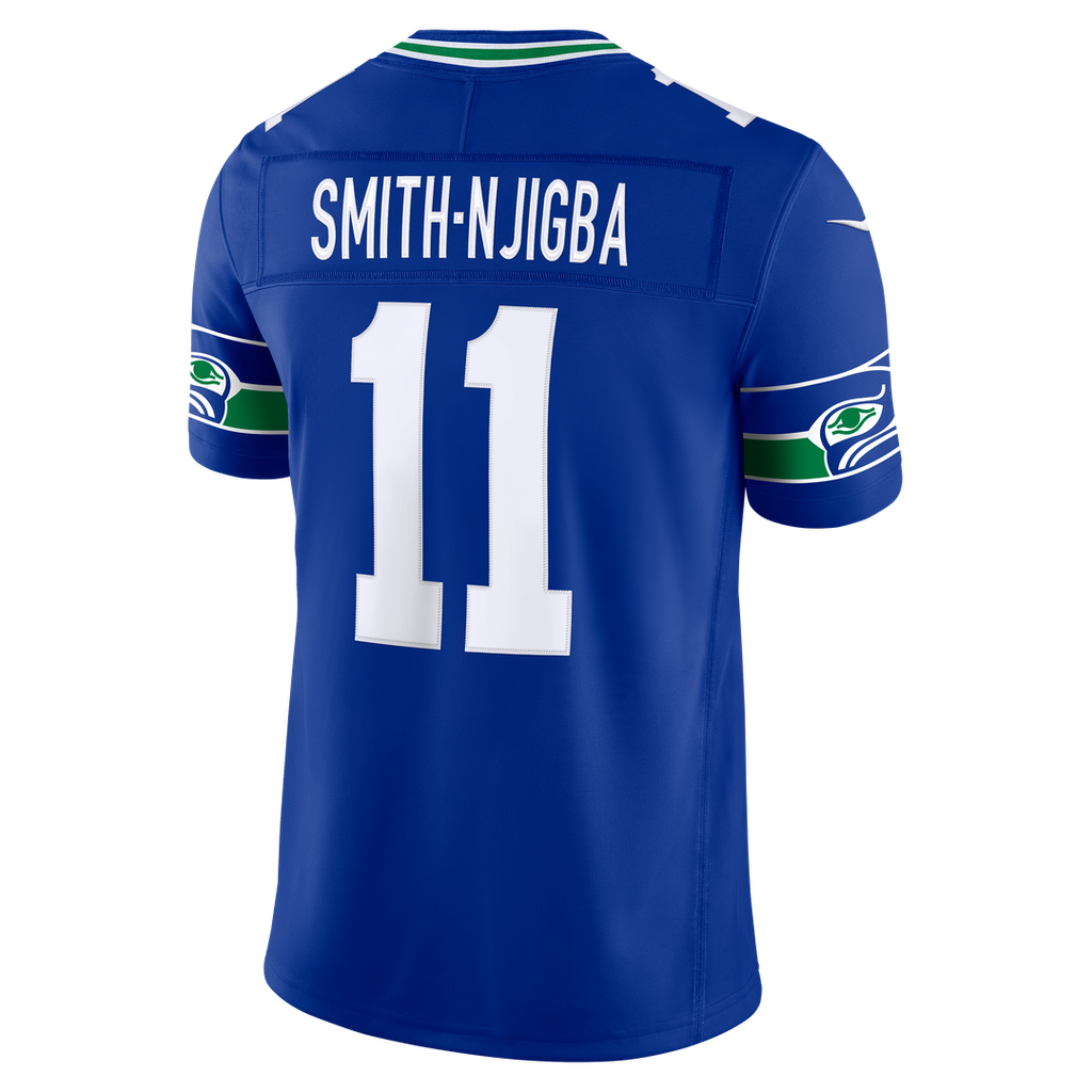 Seattle Seahawks Jaxon Smith - Njigba Nike Royal Alternate Vapor FUSE Stitched Limited Jersey