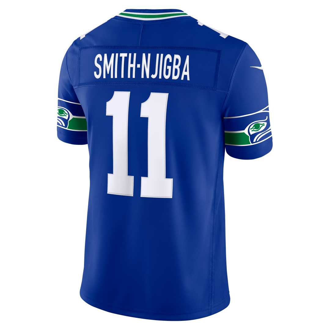 Seattle Seahawks Jaxon Smith - Njigba Nike Royal Alternate Vapor FUSE Stitched Limited Jersey