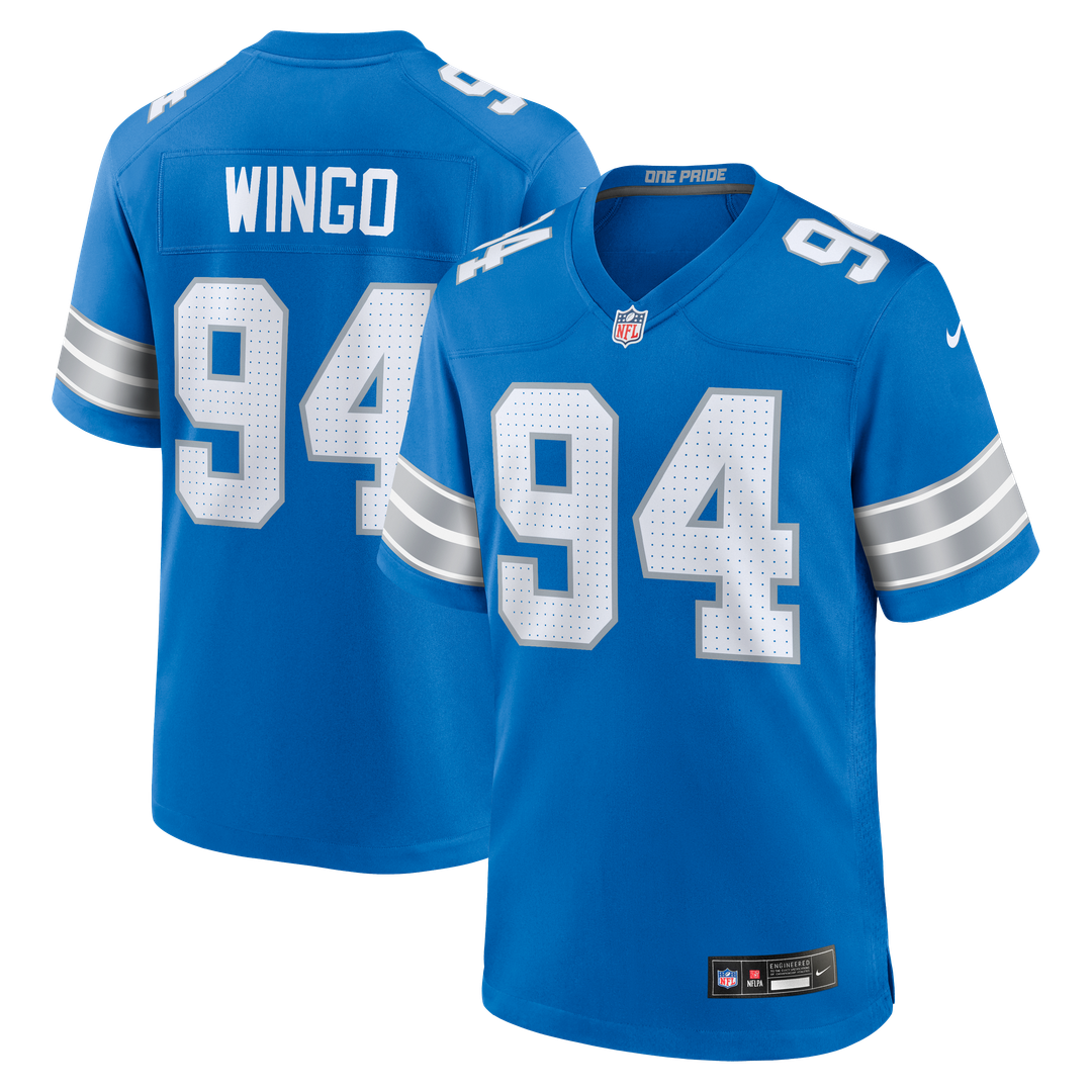 Detroit Lions Mekhi Wingo Nike Blue Game Jersey