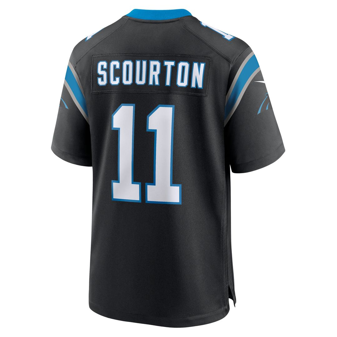 Carolina Panthers Nic Scourton Nike Black Game Jersey