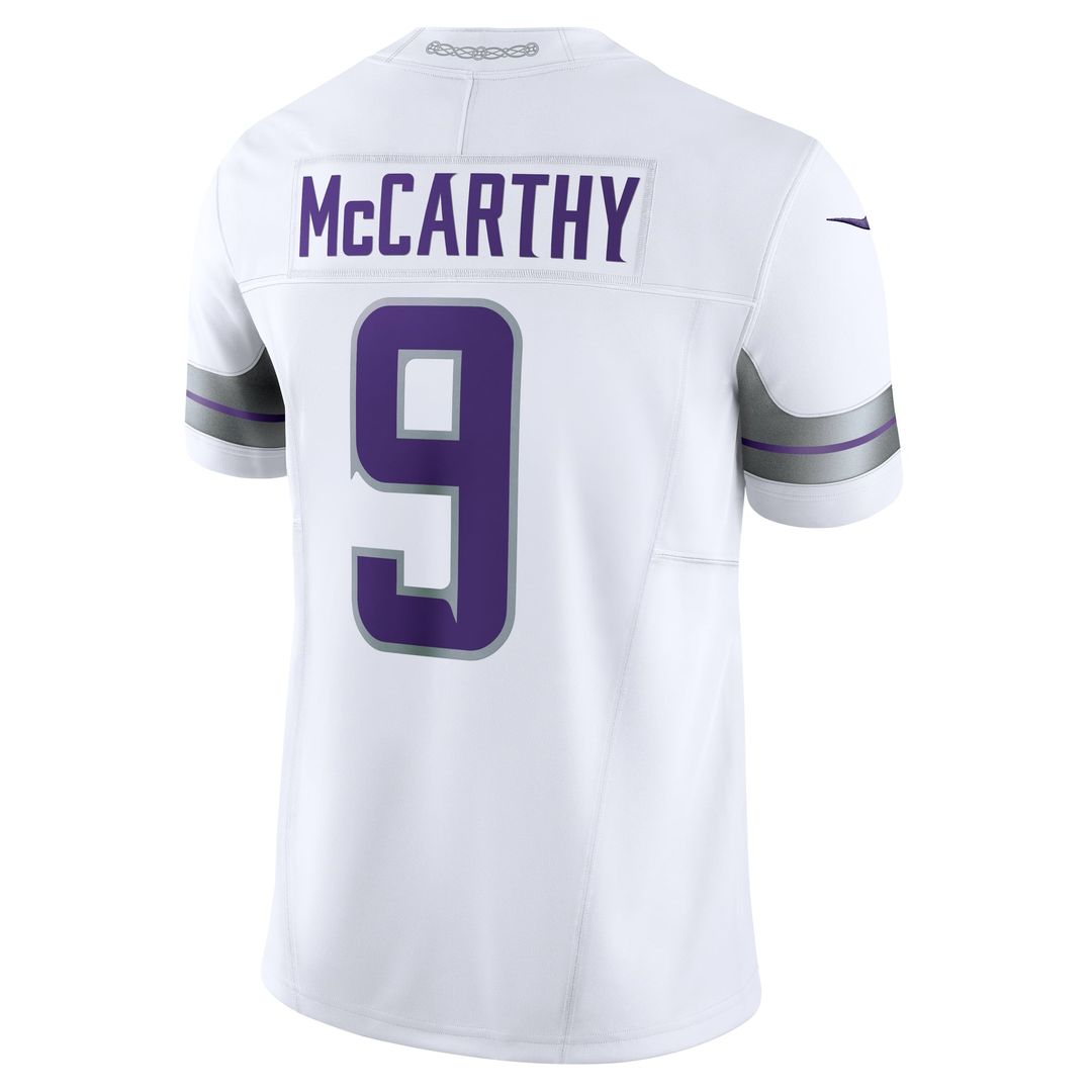 Minnesota Vikings J.J. McCarthy Nike White Vapor FUSE Limited Jersey