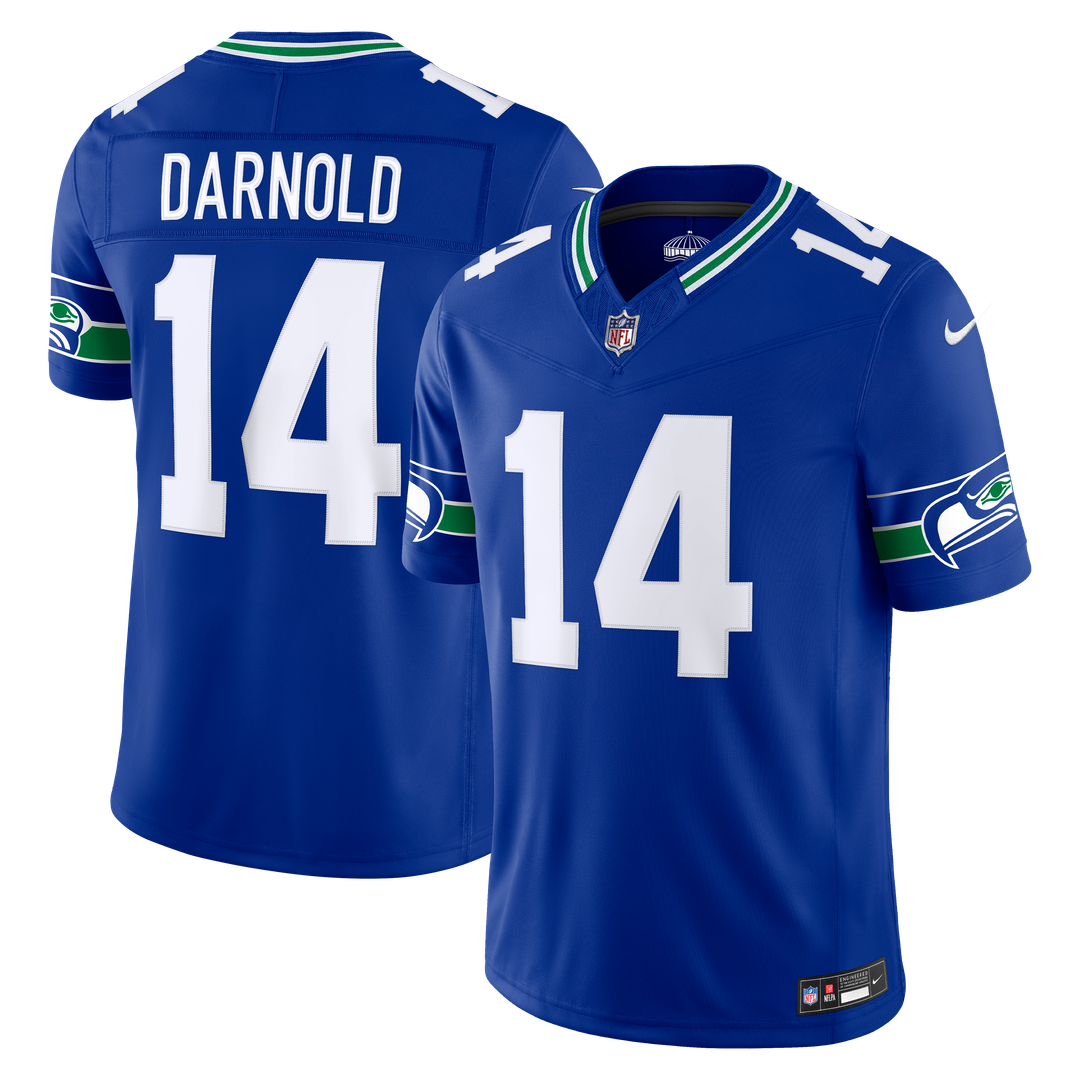 Seattle Seahawks Sam Darnold Nike Royal Alternate Vapor FUSE Stitched Limited Jersey