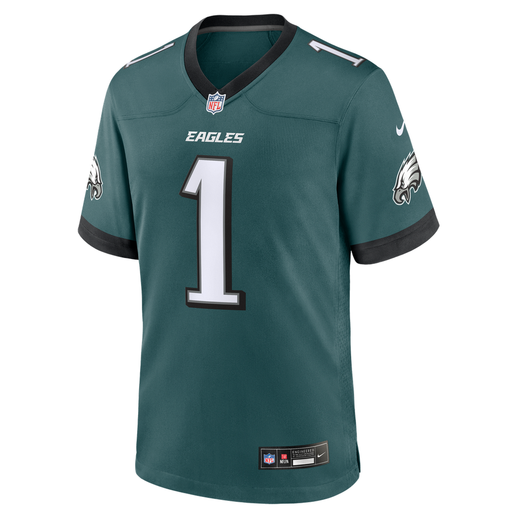 Philadelphia Eagles Jalen Hurts Nike Midnight Green Game Jersey