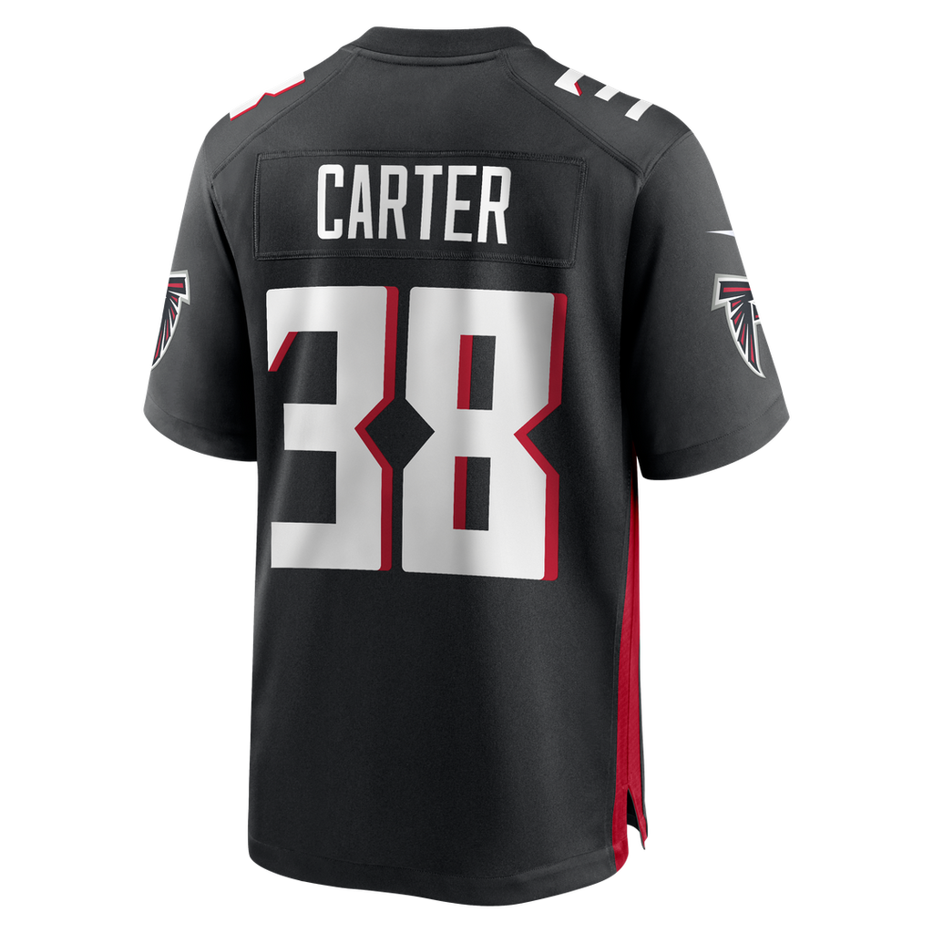 Atlanta Falcons Nathan Carter Nike Black Game Jersey