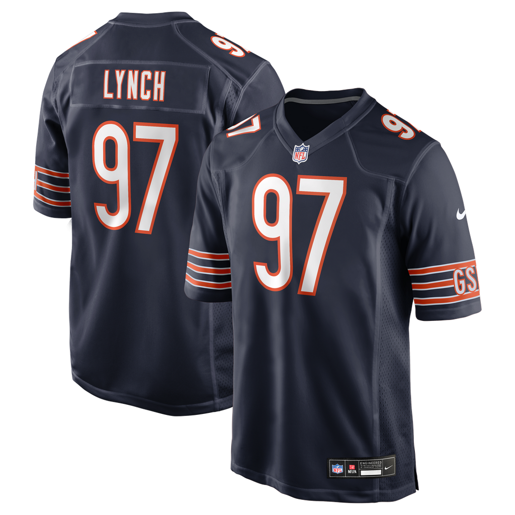 Chicago Bears James Lynch Nike Navy Game Jersey