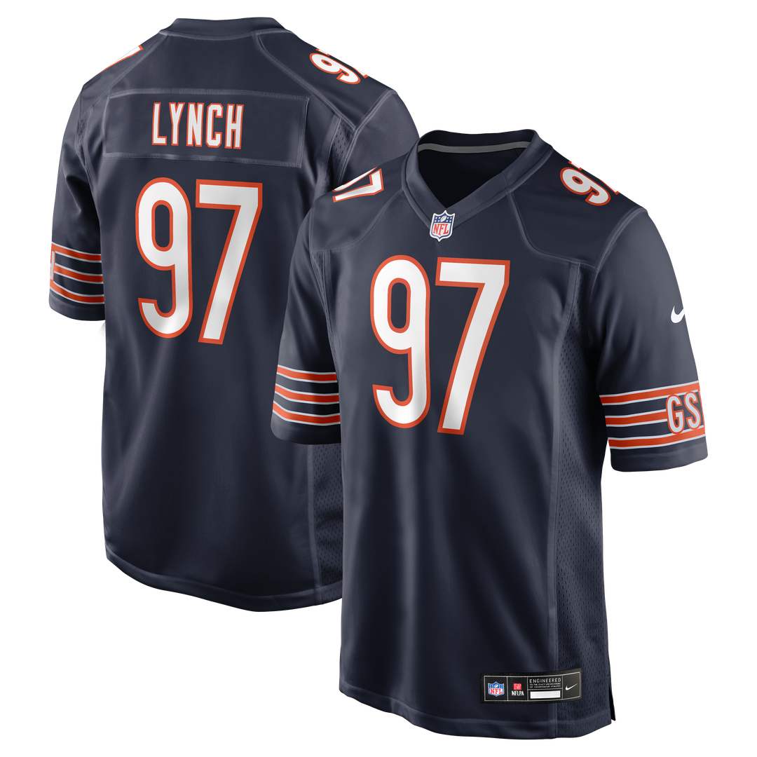 Chicago Bears James Lynch Nike Navy Game Jersey