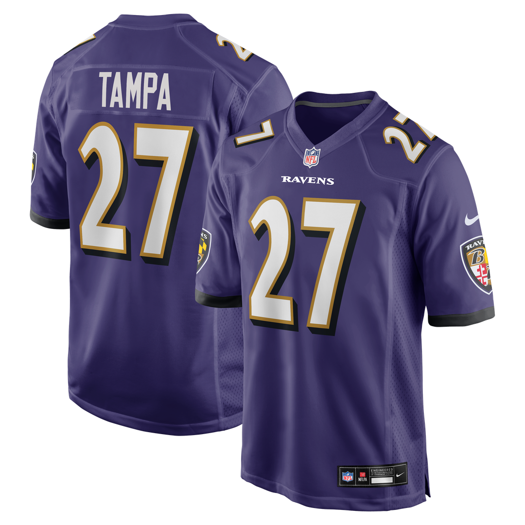 Baltimore Ravens T.J. Tampa Nike Purple Game Jersey