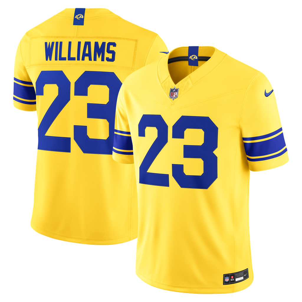 Los Angeles Rams Kyren Williams Nike Classic Sol Vapor FUSE Stitched Limited Jersey