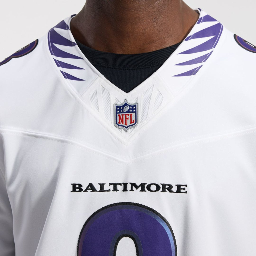 Baltimore Ravens Lamar Jackson Nike White Vapor FUSE Stitched Limited Jersey