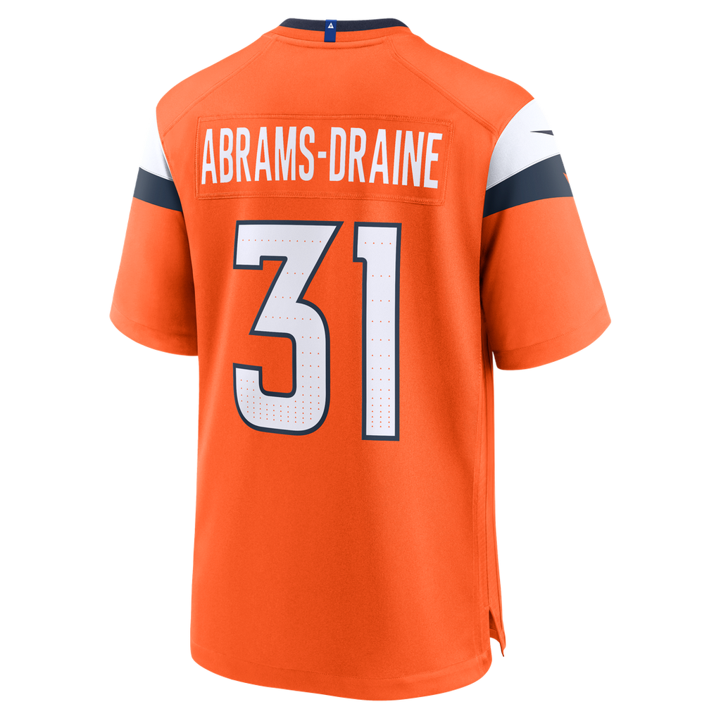 Denver Broncos Kris Abrams - Draine Nike Orange Game Jersey
