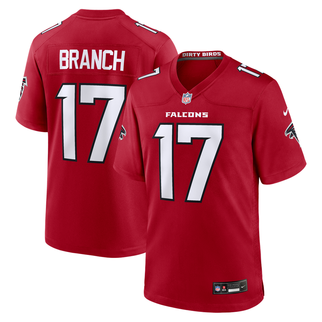 Atlanta Falcons Zachariah Branch Nike Red Game Jersey