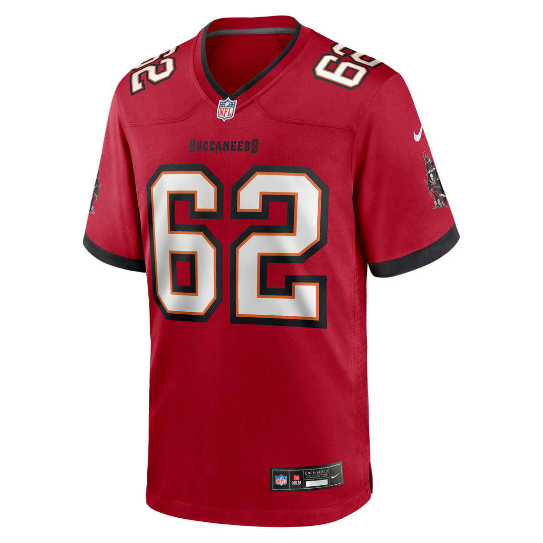 Graham Barton Pick No. 26 Nike Red Game Jersey
