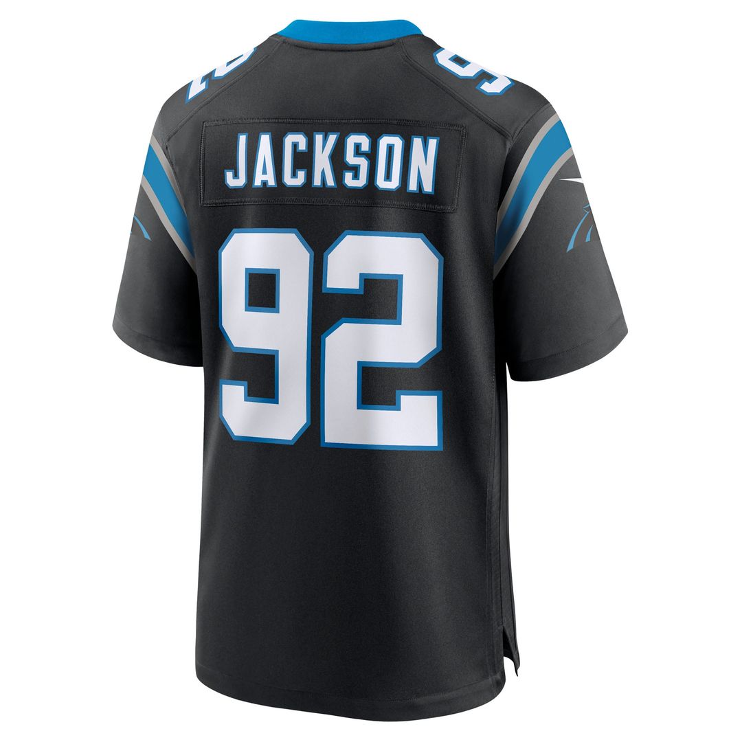 Carolina Panthers Cam Jackson Nike Black Game Jersey