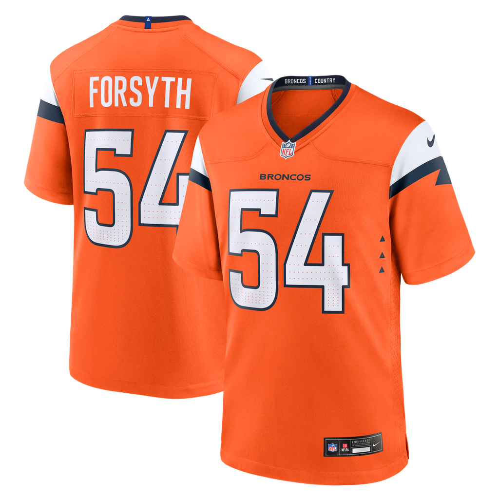 Denver Broncos Alex Forsyth Nike Orange Game Jersey