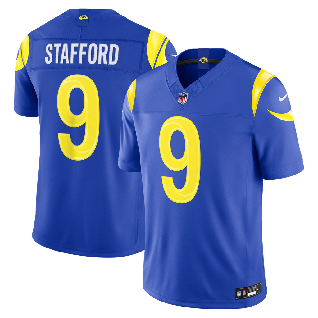 Los Angeles Rams Matthew Stafford Nike Royal Team Vapor FUSE Stitched Limited Jersey