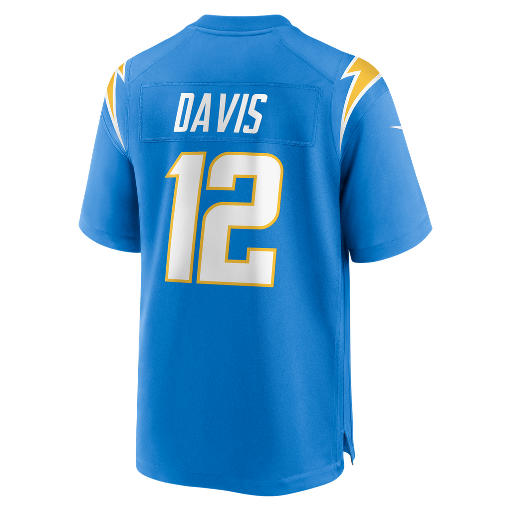 Los Angeles Chargers Derius Davis Nike Powder Blue Game Jersey