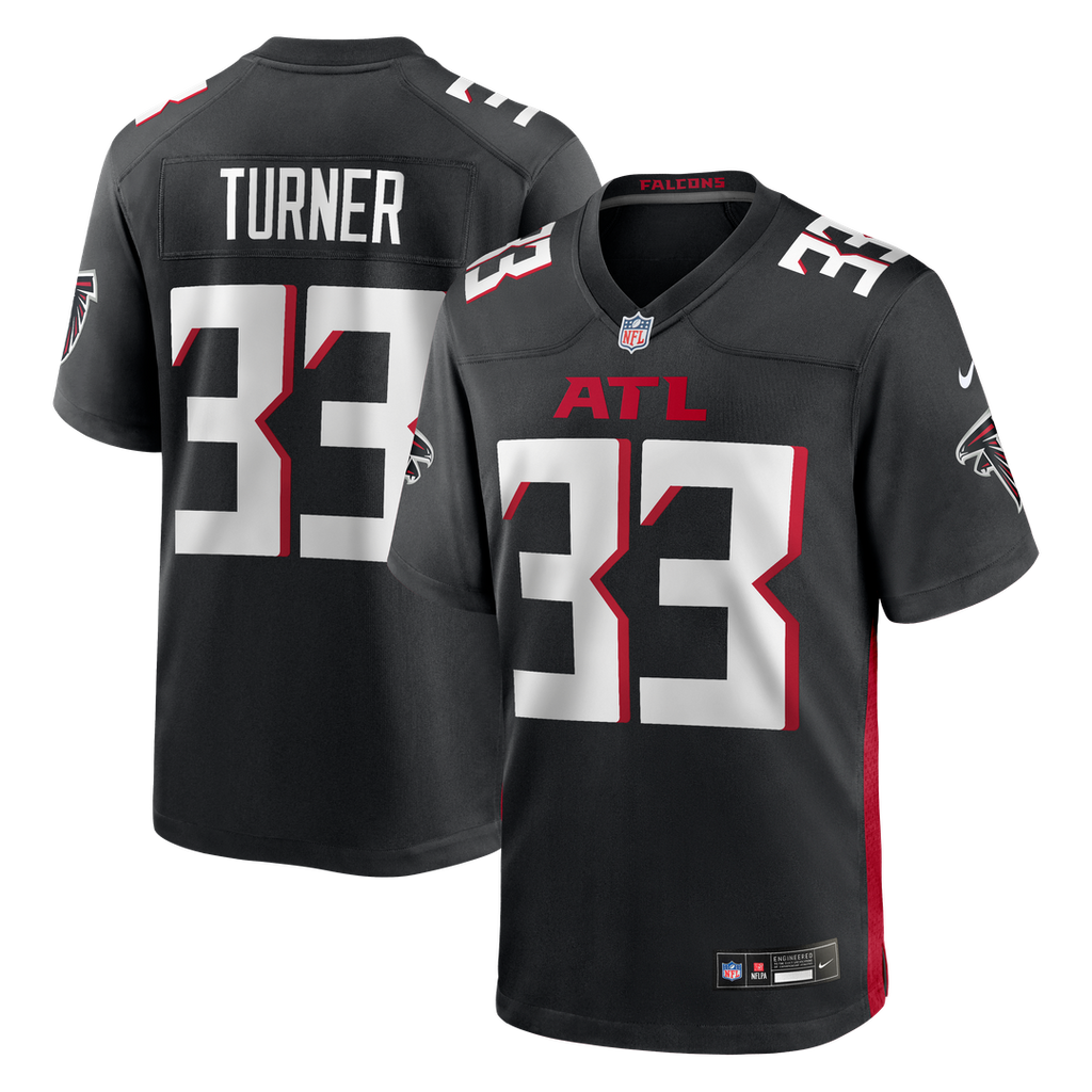 Atlanta Falcons Michael Turner Nike Black Retired Player Game Jersey
