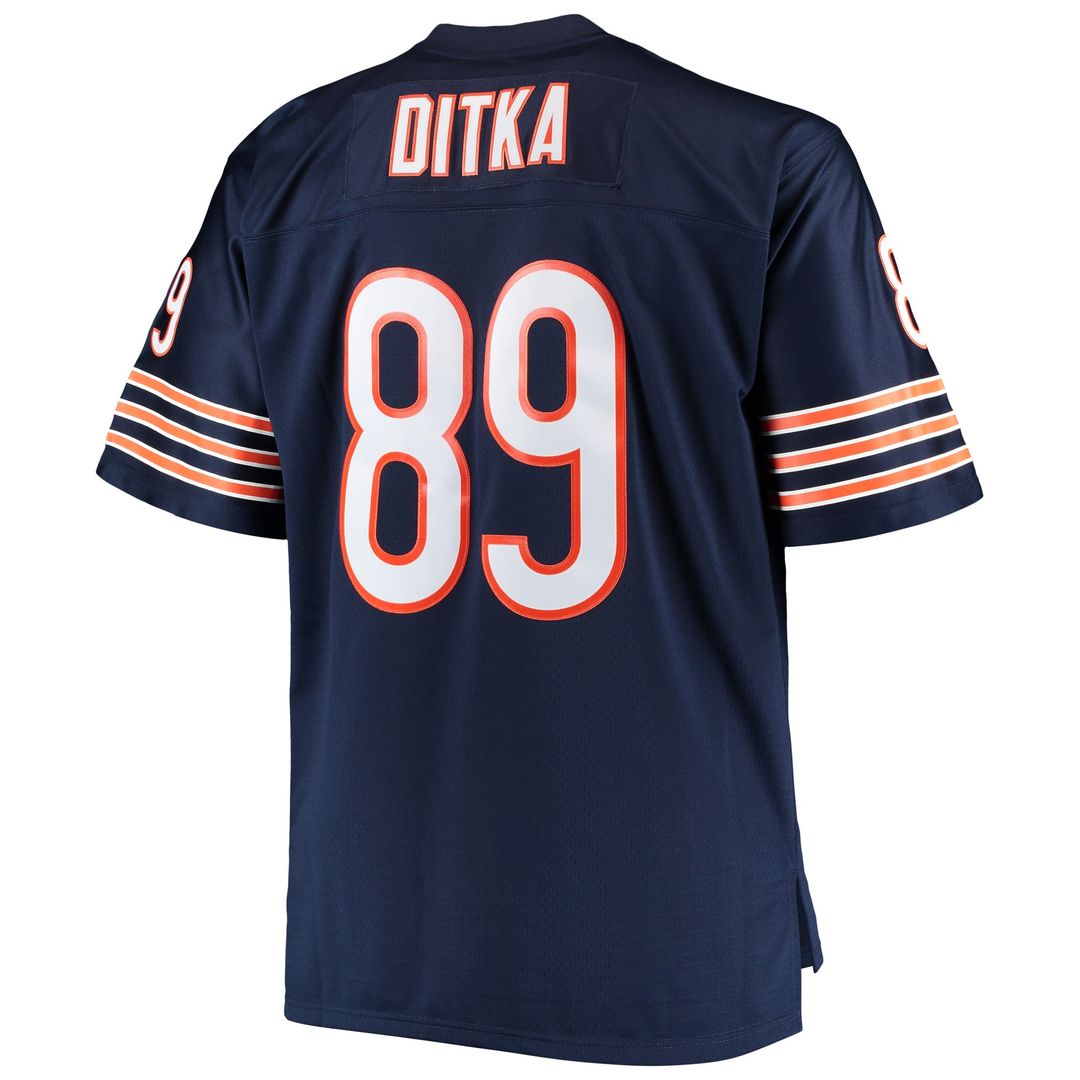 Chicago Bears Mike Ditka Mitchell & Ness Navy Big & Tall 1966 Retired Player Replica Jersey