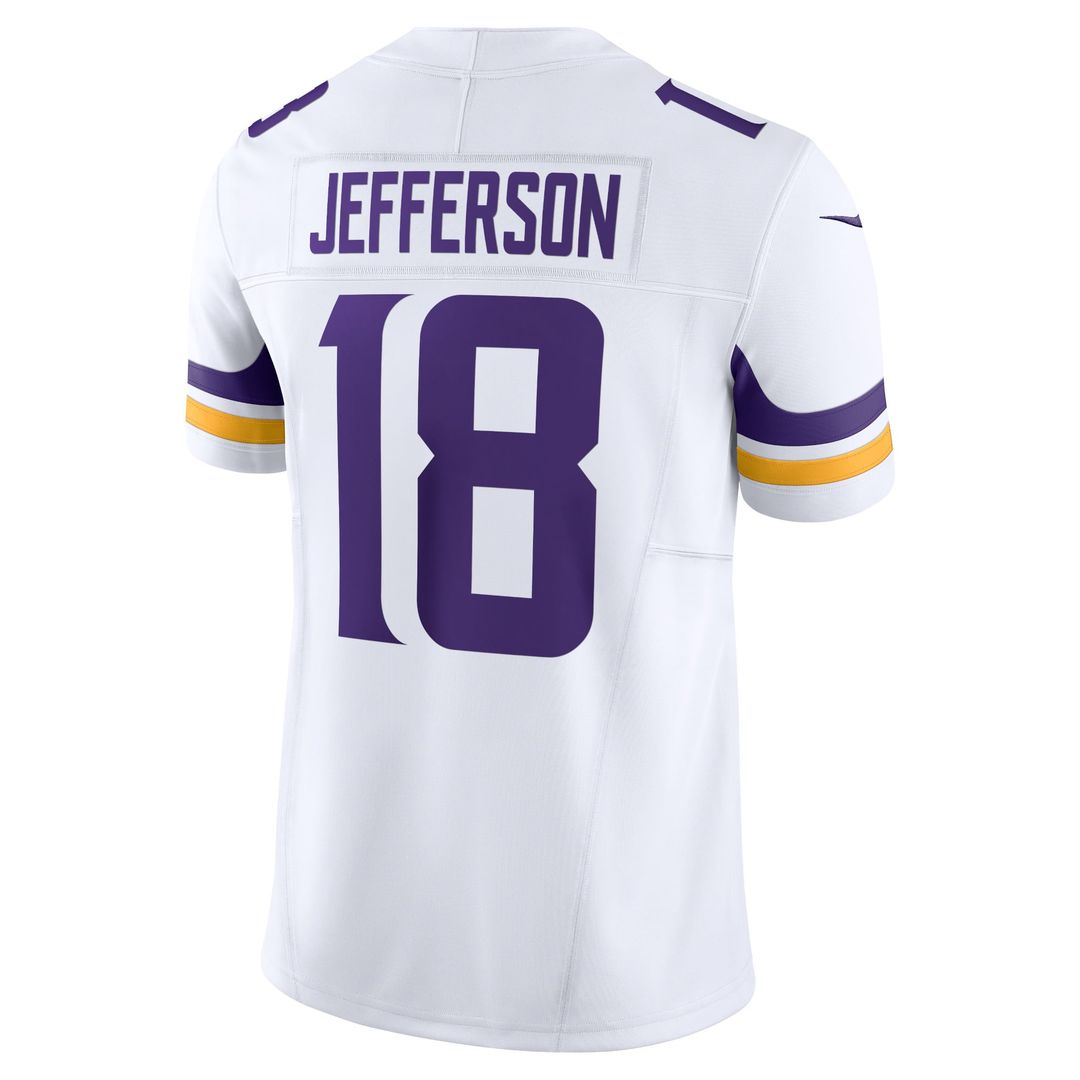 Minnesota Vikings Justin Jefferson Nike White Vapor FUSE Limited Jersey