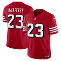 San Francisco 49ers Christian McCaffrey Nike Scarlet Alternate Vapor FUSE Stitched Limited Jersey