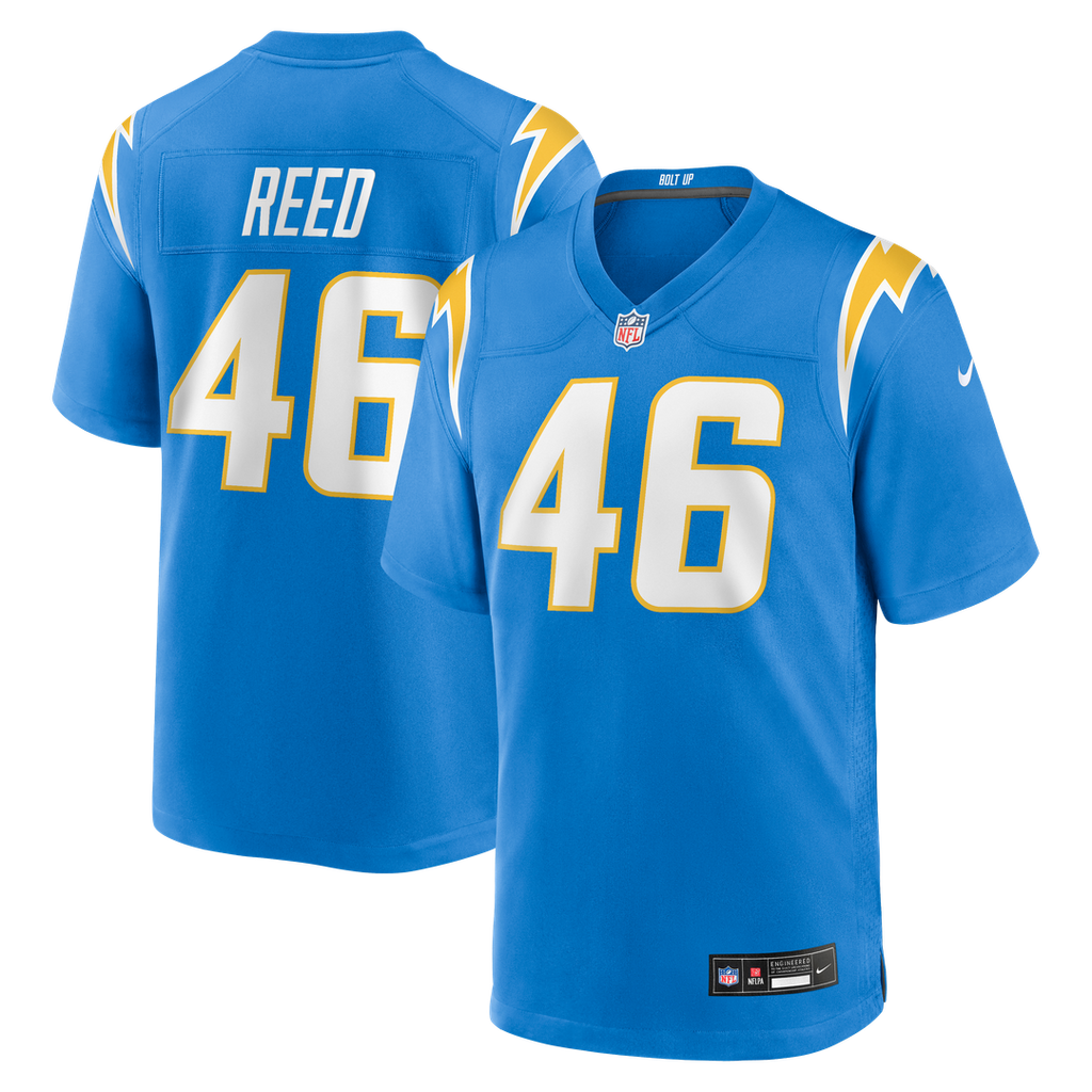 Los Angeles Chargers Nikko Reed Nike Powder Blue Game Jersey