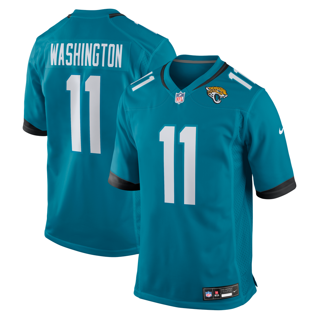 Jacksonville Jaguars Parker Washington Nike Teal Game Jersey