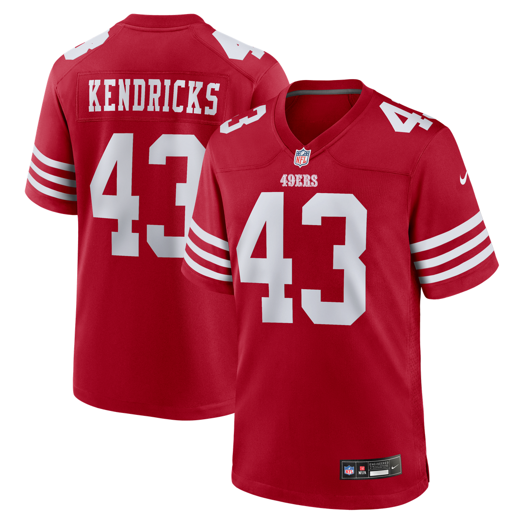 San Francisco 49ers Eric Kendricks Nike Scarlet Game Jersey