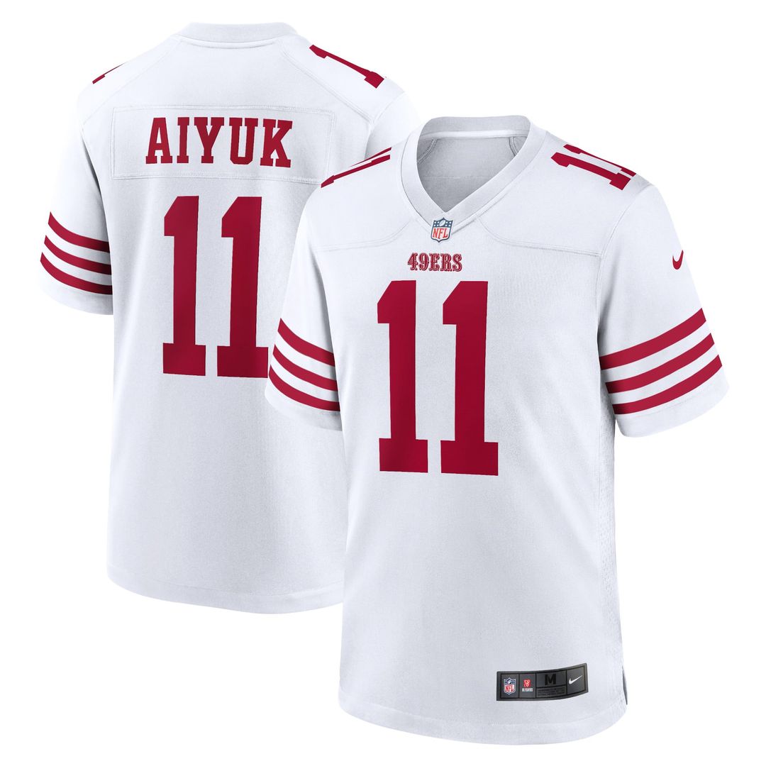 San Francisco 49ers Brandon Aiyuk Nike Scarlet Team Game Jersey