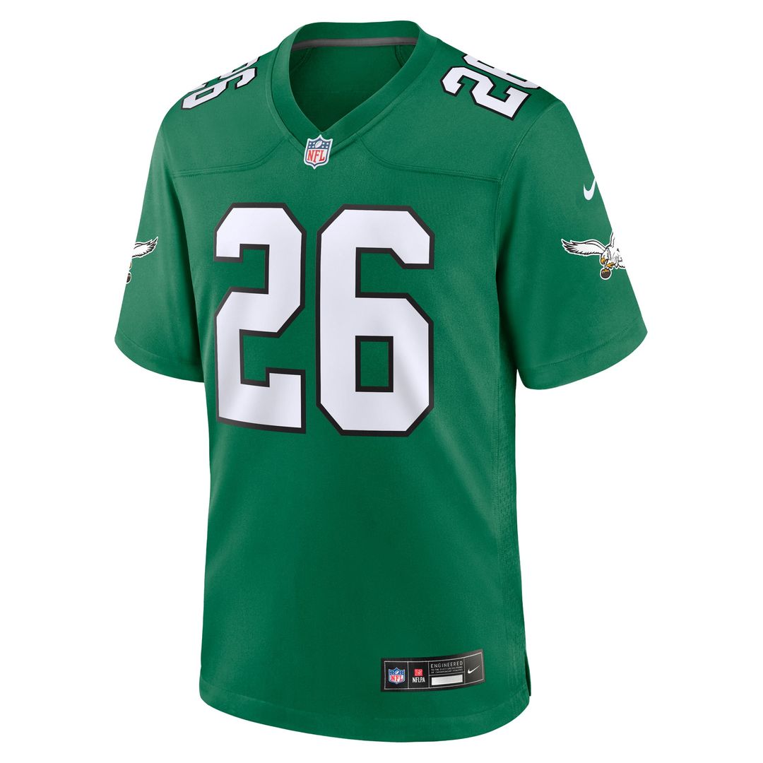 Philadelphia Eagles Saquon Barkley Nike Midnight Green Game Jersey