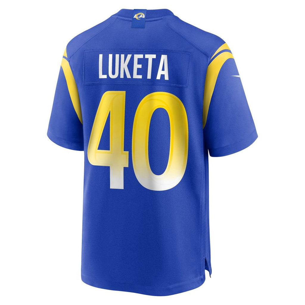 Los Angeles Rams Jesse Luketa Nike Royal Game Jersey