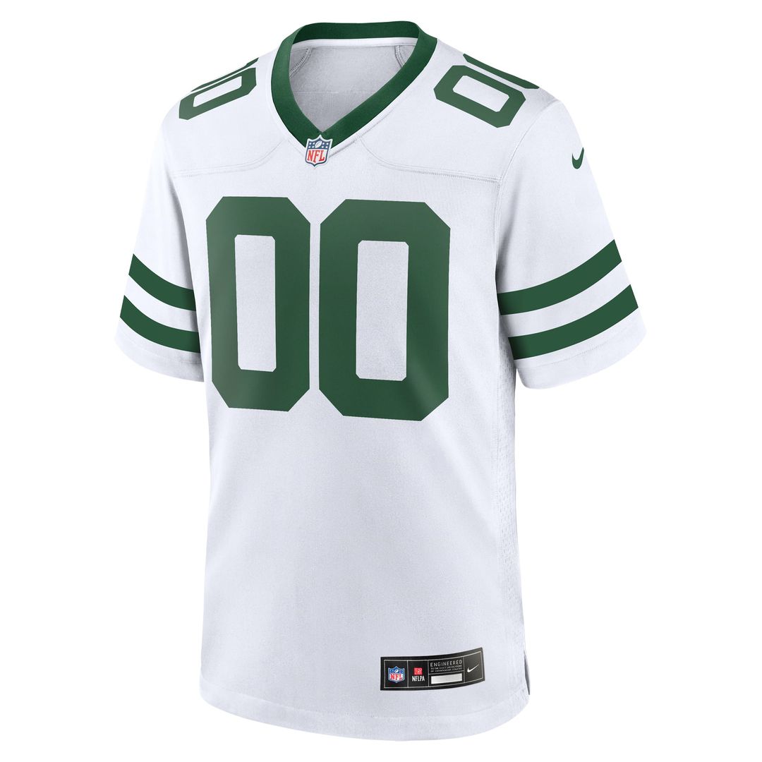 New York Jets Nike Legacy White Custom Jersey