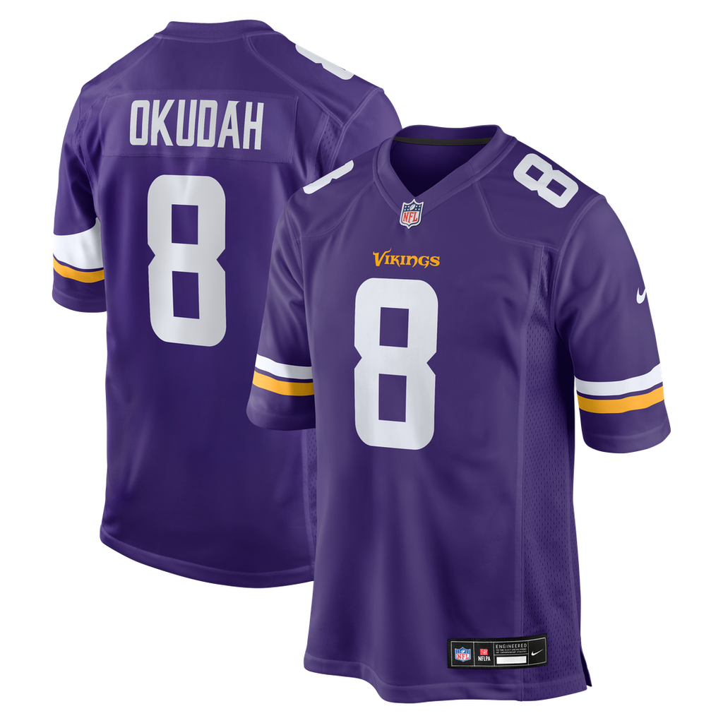 Minnesota Vikings Jeff Okudah Nike Purple Game Jersey