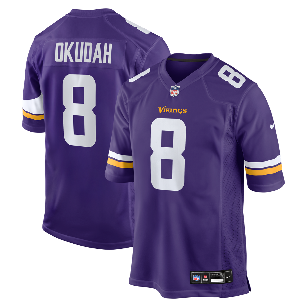 Minnesota Vikings Jeff Okudah Nike Purple Game Jersey