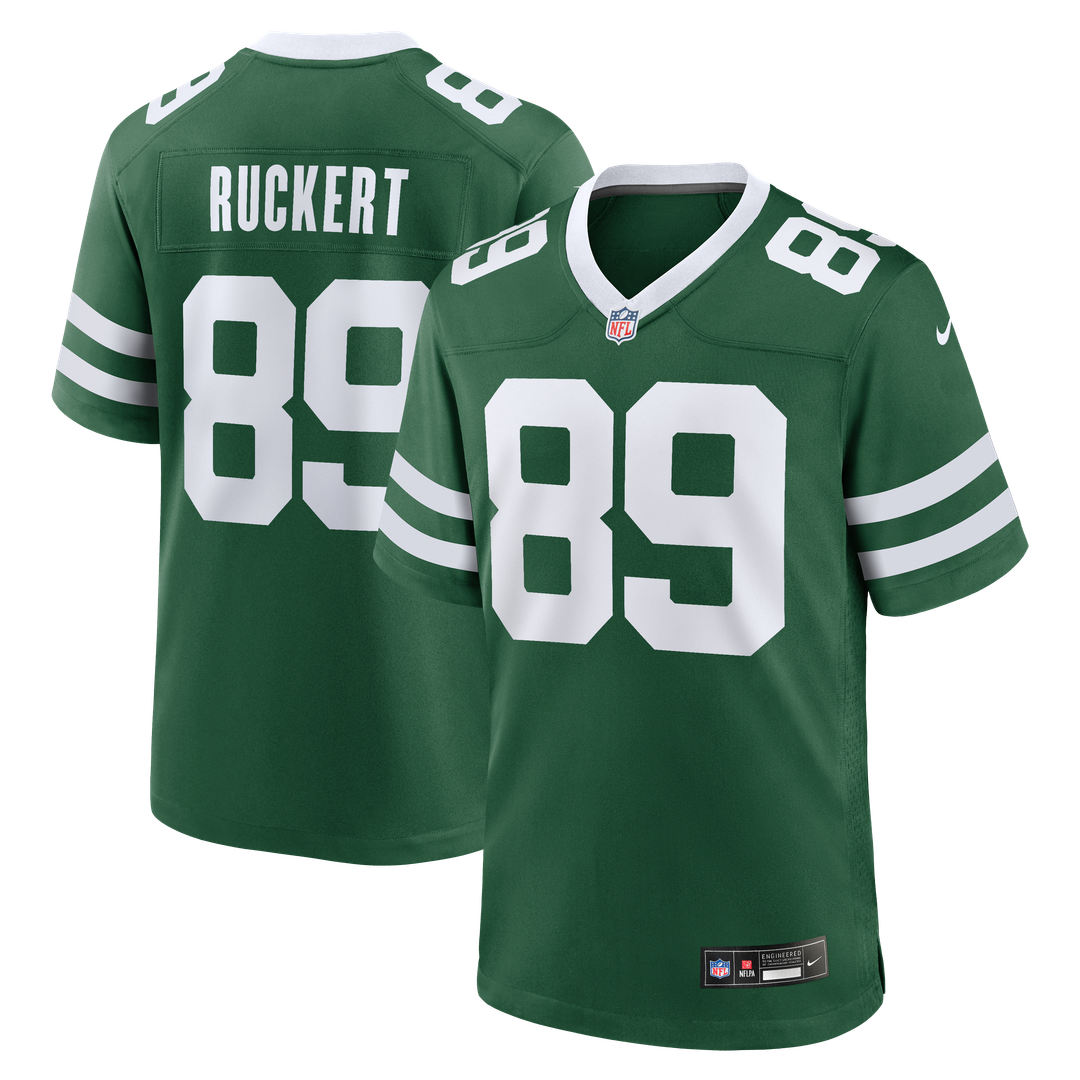 New York Jets Jeremy Ruckert Nike Legacy Green Game Jersey