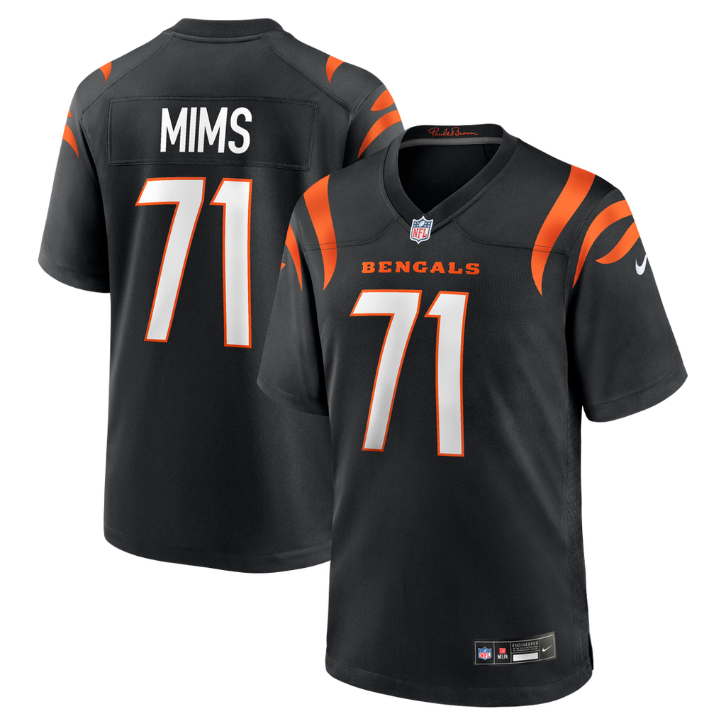Cincinnati Bengals Amarius Mims Nike Black Game Jersey