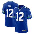 Seattle Seahawks 12s Nike Royal Throwback Game Jersey